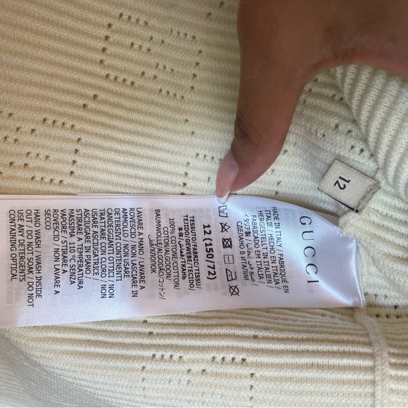 Gucci monogram button up sweater 100% cotton - Picture 7 of 9